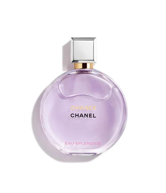 Chanel perfume bottle on a white background